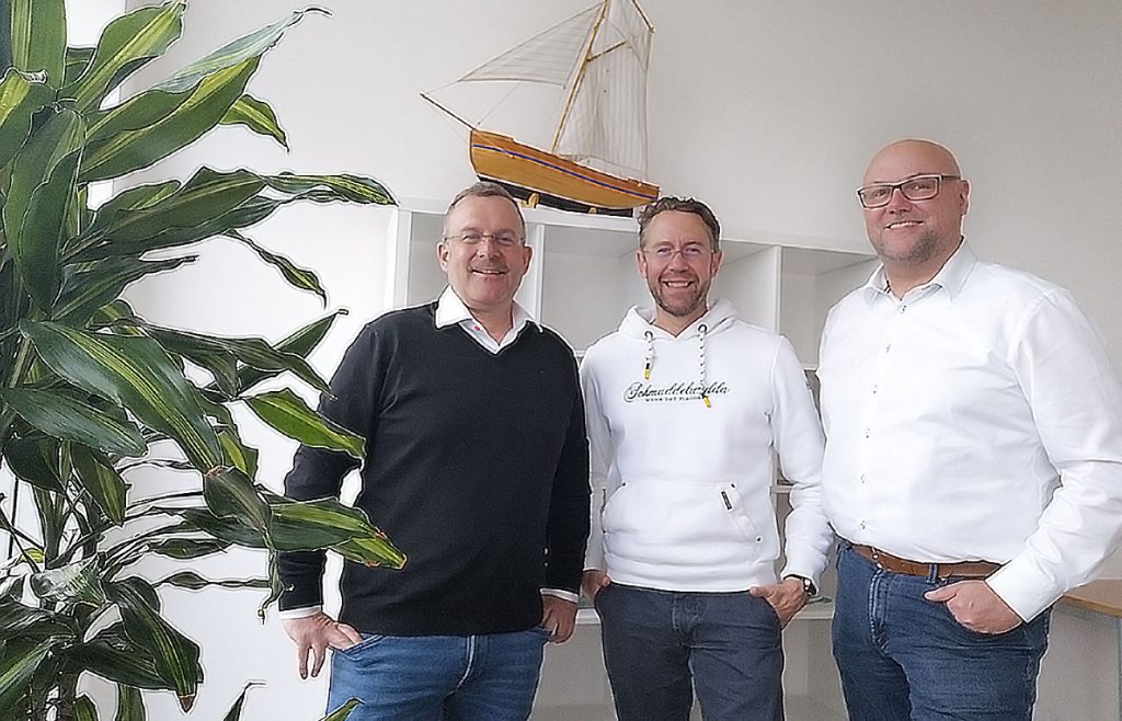 Gründungsteam ENSCALE (vlnr): Mark Remscheidt, Dennis Schenk und Dirk Bannenberg